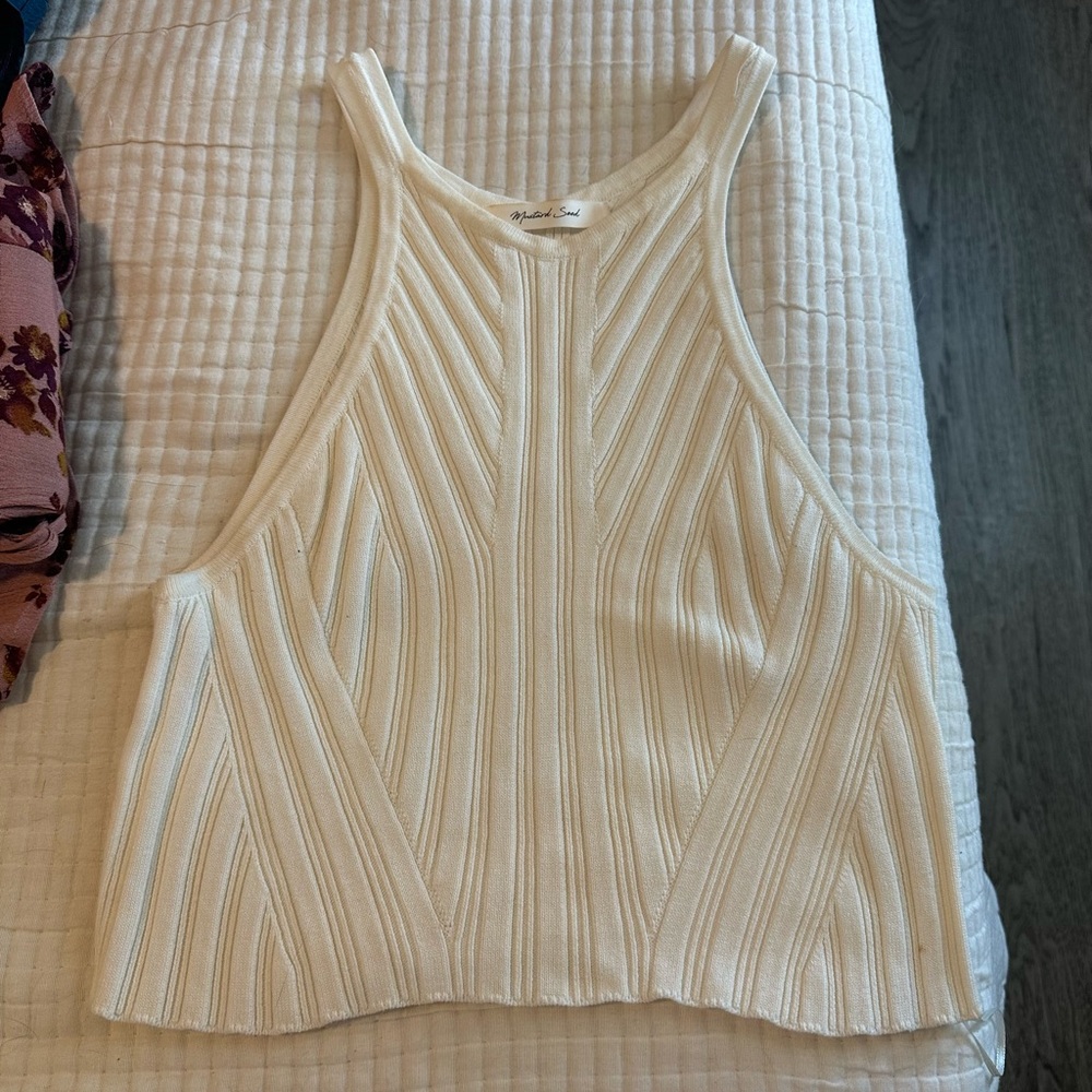 White Knit tank top